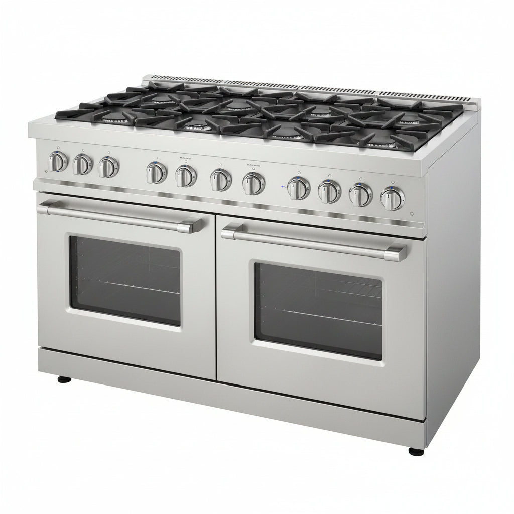 30-Inch Professional Freestanding Pro-Style Natural Gas Range or Liquid Propane Gas Range with 5 Burners, 4.55 Cu.Ft. Oven Capacity, in Stainless Steel - KOS-30RG03M (Stainless Steel)