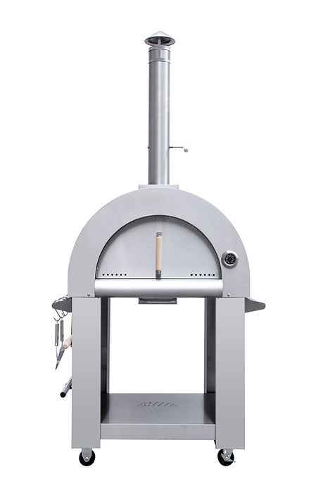 Kokomo Wood Fired Pizza Oven – 32” Stainless Steel, Freestanding or Built-In Options